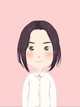 手繪女生