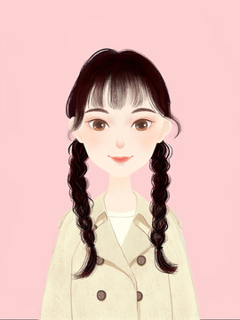 手繪女孩