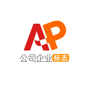 创意字母AP企业标志logo