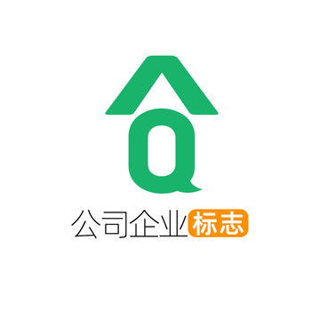 创意字母AQ企业标志logo