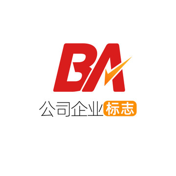 创意字母BA企业标志logo