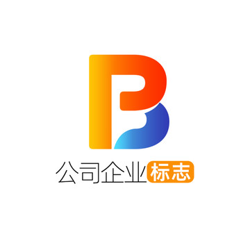 创意字母BP企业标志logo
