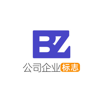 创意字母BZ企业标志logo