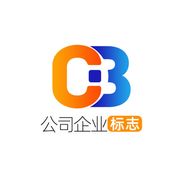 创意字母CB企业标志logo