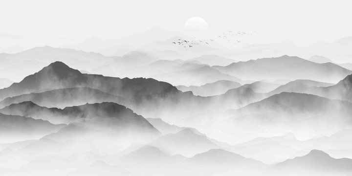 山水背景