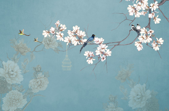 中式花鳥(niǎo)畫(huà)