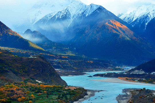 冰山与河流