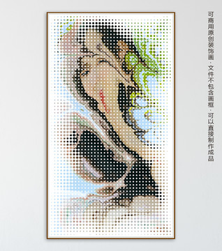 抽象點陣畫