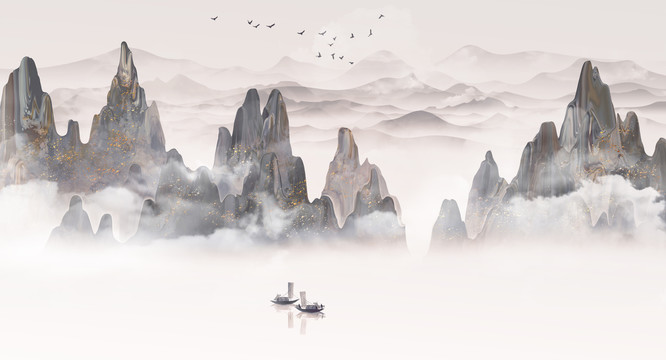 水墨山水