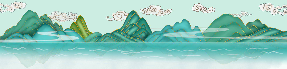 現(xiàn)代包裝國潮風(fēng)插畫山峰