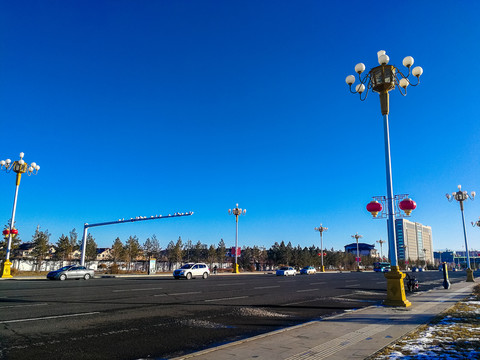 街道路灯测速杆