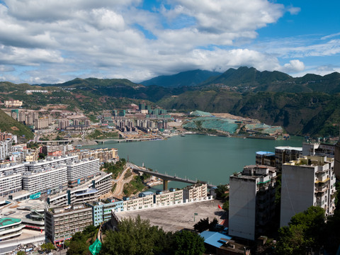 中国西南地区重庆巫山城市建设