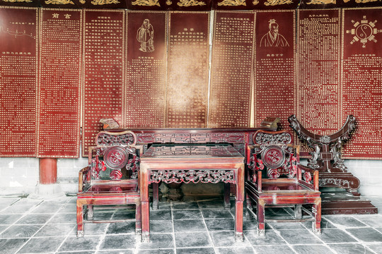 河洛文化中式厅堂