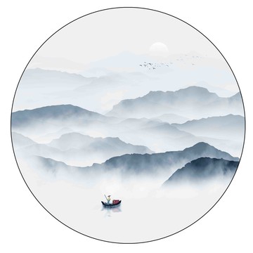 禅意山水画