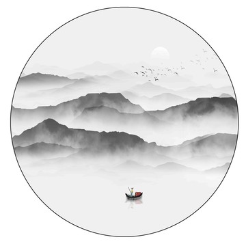 禅意山水画