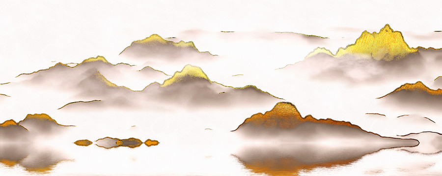 山水背景墻