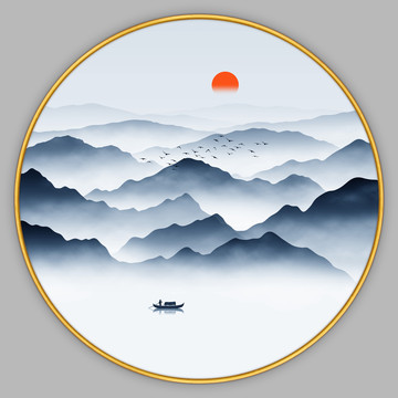 意境山水画