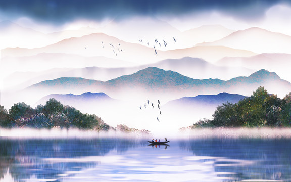 新中式山水