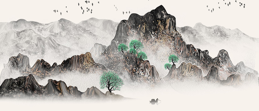 新中式山水