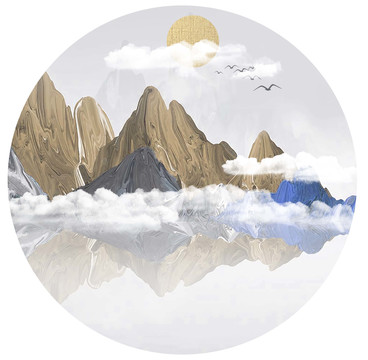 新中式山水抽象
