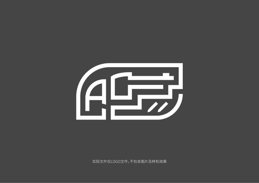 手槍Alogo商標字體字母標志
