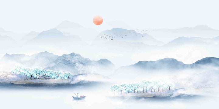 新中式山水畫