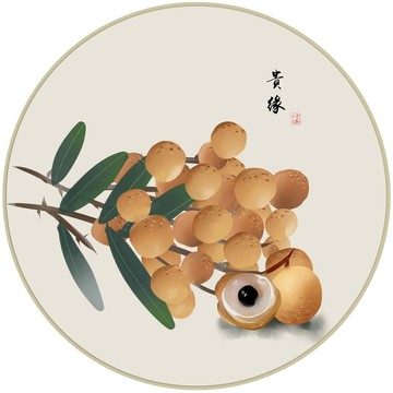 新中式簡約手繪民俗寓意裝飾畫