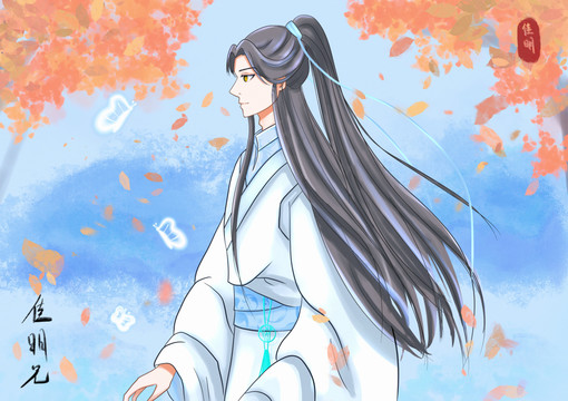 古風(fēng)美男動漫人物插畫