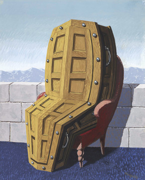 勒内·马格里特椅子装饰画