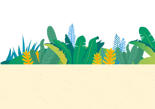 綠色植物草叢海報背景素材