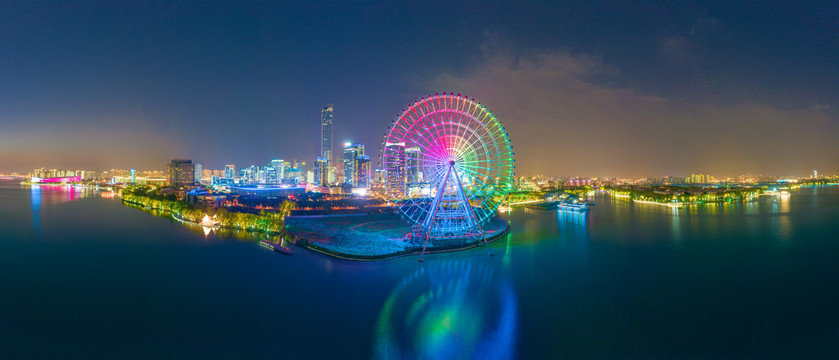 苏州工业园区湖东CBD夜景