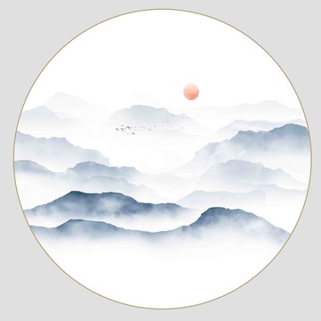 山水裝飾畫