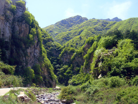 阳光下的秦岭