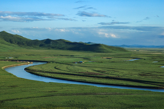 高原草原若尔盖湿地