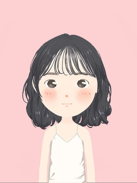 手繪女生