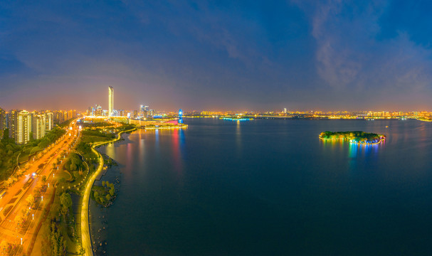 苏州金鸡湖夜景