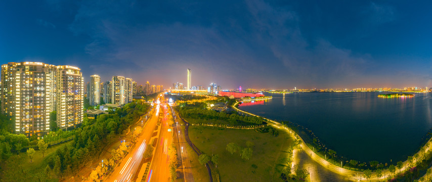 苏州金鸡湖夜景