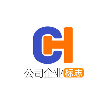 创意字母CH企业标志logo
