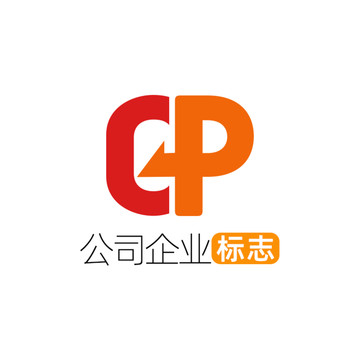 创意字母CP企业标志logo