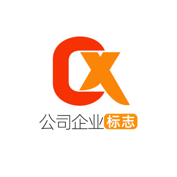 创意字母CX企业标志logo