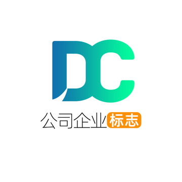 創(chuàng)意字母DC企業(yè)標志logo