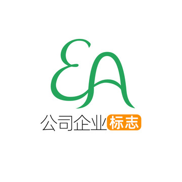 创意字母EA企业标志logo