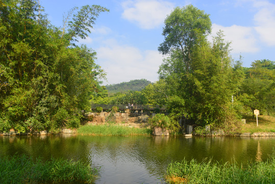 深圳福田河和笔架山双砚湖水闸