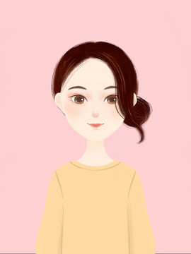 手繪美女