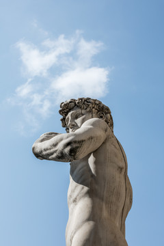 佛罗伦萨市政厅外的大卫雕像细节
