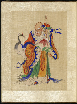 姚文瀚蟠桃八仙會圖冊呂洞賓