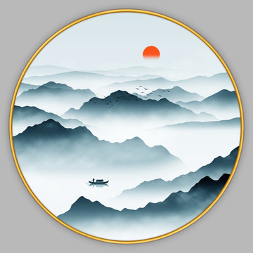 新中式山水畫