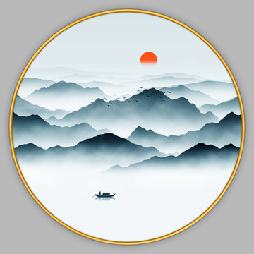 新中式山水畫
