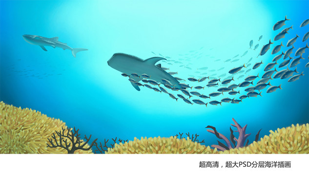 海底世界插畫