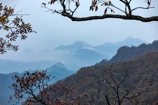 秋季安徽六安马鬃岭风光